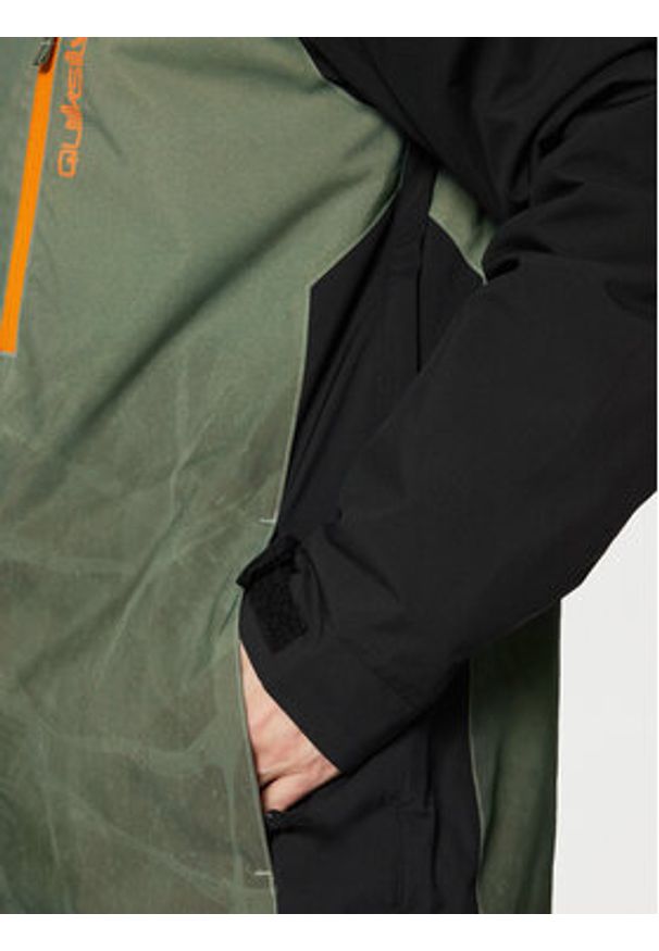 Quiksilver Kurtka narciarska Morton EQYTJ03458 Zielony Modern Fit. Kolor: zielony. Materiał: syntetyk. Sport: narciarstwo