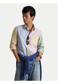 Polo Ralph Lauren Koszula 710974542001 Kolorowy Custom Fit. Typ kołnierza: polo. Materiał: bawełna. Wzór: kolorowy #1