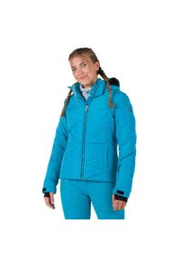 Kurtka narciarska damska Rossignol Staci Pearly Jkt. Kolor: niebieski. Sezon: zima. Sport: narciarstwo