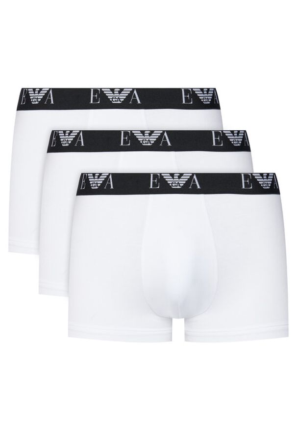 Emporio Armani Underwear Komplet 3 par bokserek EM000259 AF14131 M0066 Biały. Kolor: biały. Materiał: bawełna