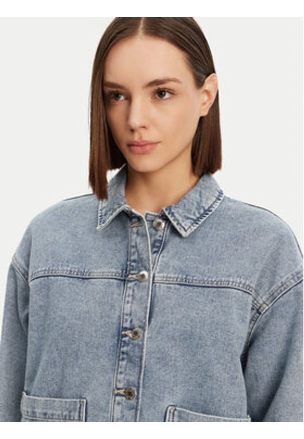 Vero Moda Koszula jeansowa Jamie 10331693 Niebieski Relaxed Fit. Kolor: niebieski. Materiał: bawełna