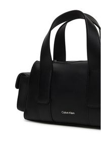 Calvin Klein Torebka Webbing Strap Pocket Bag LV04F3291G Czarny. Kolor: czarny. Materiał: skórzane #4
