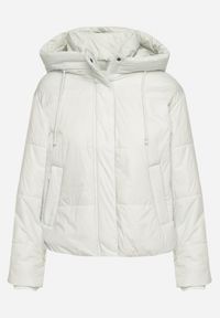 Born2be - Miętowa Pikowana Kurtka z Kapturem i Lekkim Ociepleniem Ninirila. Okazja: na spacer. Typ kołnierza: kaptur. Kolor: miętowy. Materiał: jeans. Długość: krótkie. Styl: klasyczny, elegancki #7