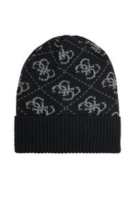Guess Czapka AM9469 POL01 Czarny. Kolor: czarny. Materiał: materiał #1