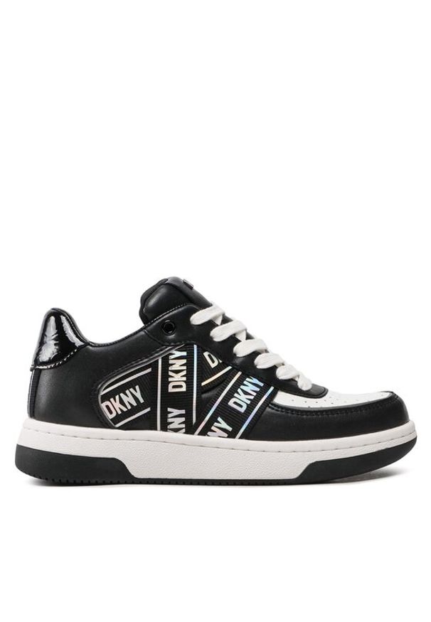 DKNY Sneakersy OLICIA K4205683 Czarny. Kolor: czarny. Materiał: skóra