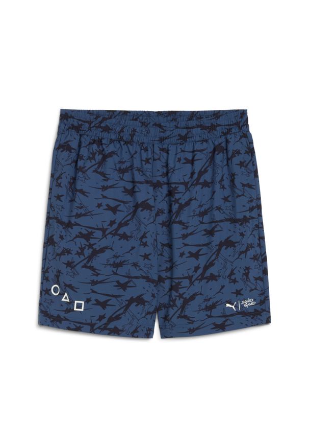 Szorty Puma X Squid Game AOP Relaxed. Kolor: niebieski. Długość: krótkie. Sezon: lato