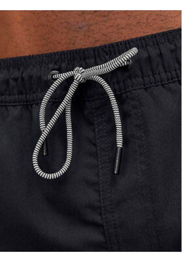 Jack & Jones - Jack&Jones Szorty kąpielowe Fiji 12253118 Czarny Regular Fit. Kolor: czarny. Materiał: syntetyk