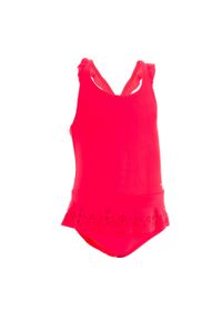 NABAIJI - Strój jednoczęściowy pływacki dla malucha Nabaiji ze spódniczką. Kolor: różowy, wielokolorowy, czerwony. Materiał: materiał, poliester, elastan #1