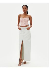 BARDOT - Bardot Top Estie Embroidered 59828TB Kolorowy Slim Fit. Materiał: syntetyk. Wzór: kolorowy #5