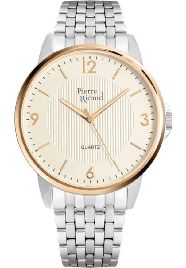 Zegarek Pierre Ricaud Zegarek męski Pierre Ricaud P60035.2153Q srebrny. Kolor: srebrny