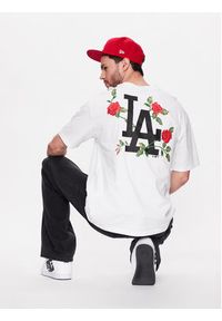 New Era T-Shirt Unisex La Dodgers Mlb Floral Graphic 60332265 Biały Oversize. Kolor: biały. Materiał: bawełna #4