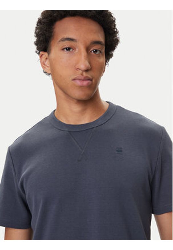 G-Star RAW - G-Star Raw T-Shirt Nifous D24449-D976 Granatowy Regular Fit. Kolor: niebieski. Materiał: bawełna