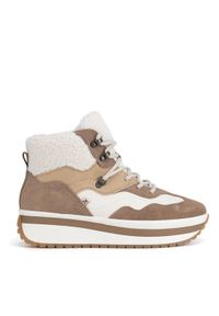 Rieker Revolution Lifestyle Sneakersy W0970-64 Beżowy. Kolor: beżowy. Materiał: zamsz, skóra