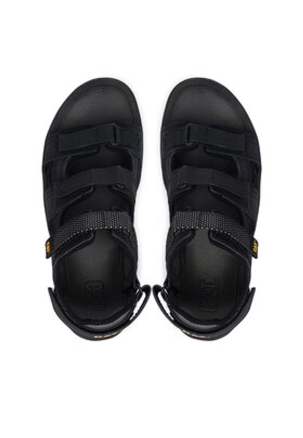 CAT Footwear Sandały Cadent P726616 Czarny. Kolor: czarny. Materiał: nubuk, skóra