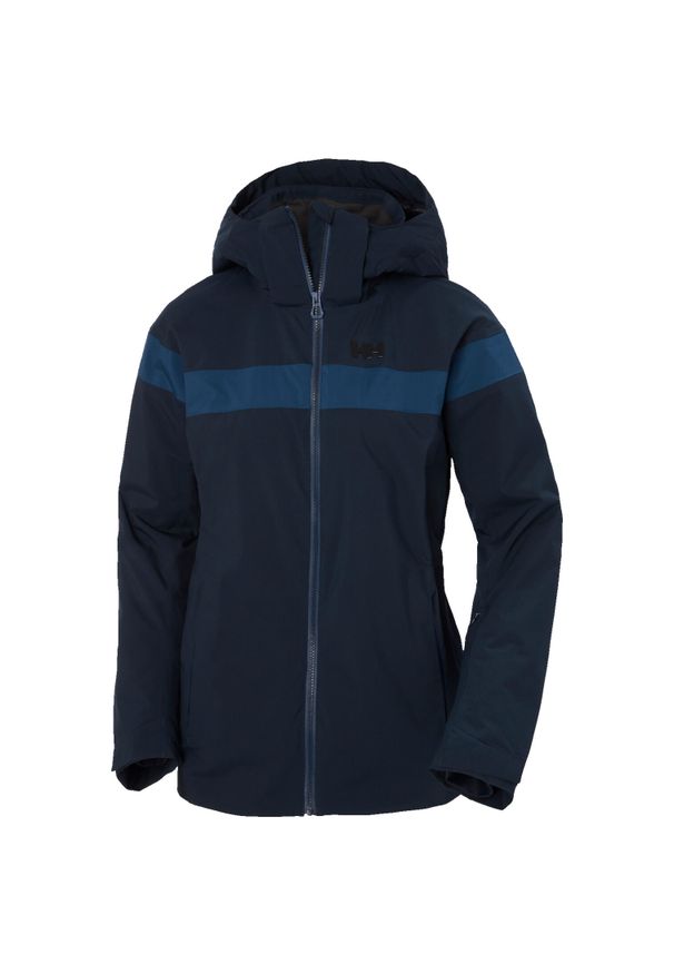 Damska kurtka narciarska Helly Hansen Motionista Lifaloft. Kolor: niebieski. Sezon: zima. Sport: narciarstwo