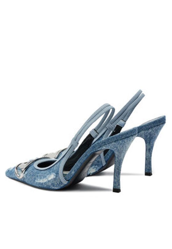 Diesel Sandały D-Venus Sb Y02985 PS288 T6348 Niebieski. Kolor: niebieski. Materiał: materiał
