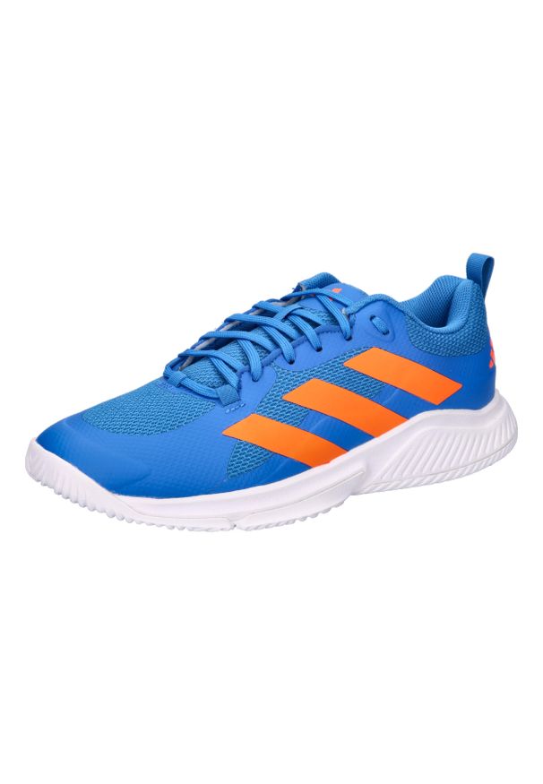 Adidas - Buty halowe adidas Court Team 2.0. Kolor: niebieski. Materiał: materiał