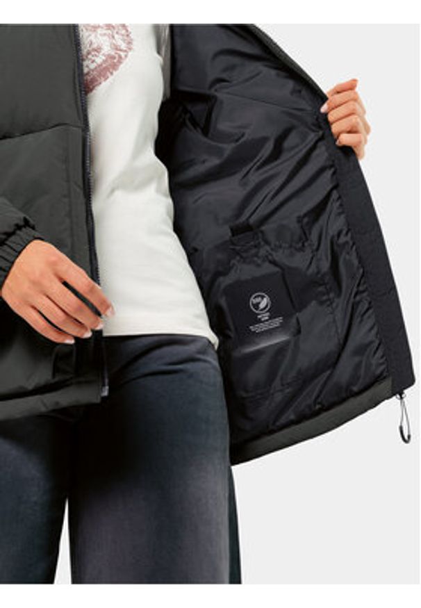 Jack Wolfskin Kurtka puchowa Dellbrueck Jkt 1207561 Czarny Regular Fit. Kolor: czarny. Materiał: syntetyk