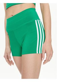 Adidas - adidas Szorty sportowe 3-Stripes IP2978 Zielony Slim Fit. Kolor: zielony. Materiał: bawełna