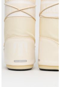 Moon Boot - Śniegowce Nylon 14004400.MOON.BOOT.NYLO-CREAM. Nosek buta: okrągły. Zapięcie: sznurówki. Kolor: beżowy. Materiał: nylon #3