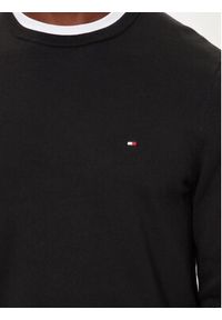 TOMMY HILFIGER - Tommy Hilfiger Sweter Essential MW0MW14748 Czarny Regular Fit. Kolor: czarny. Materiał: bawełna