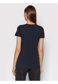Pepe Jeans T-Shirt Beatrice PL504434 Granatowy Slim Fit. Kolor: niebieski. Materiał: bawełna #3