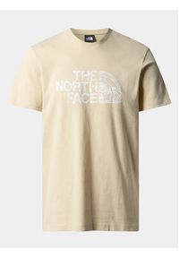 The North Face T-Shirt Woodcut Dome NF0A87NX Beżowy Regular Fit. Kolor: beżowy. Materiał: bawełna #3