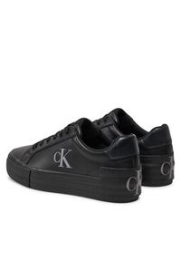 Calvin Klein Jeans Sneakersy Vulc Flatform YW0YW01613 Czarny. Kolor: czarny. Materiał: skóra