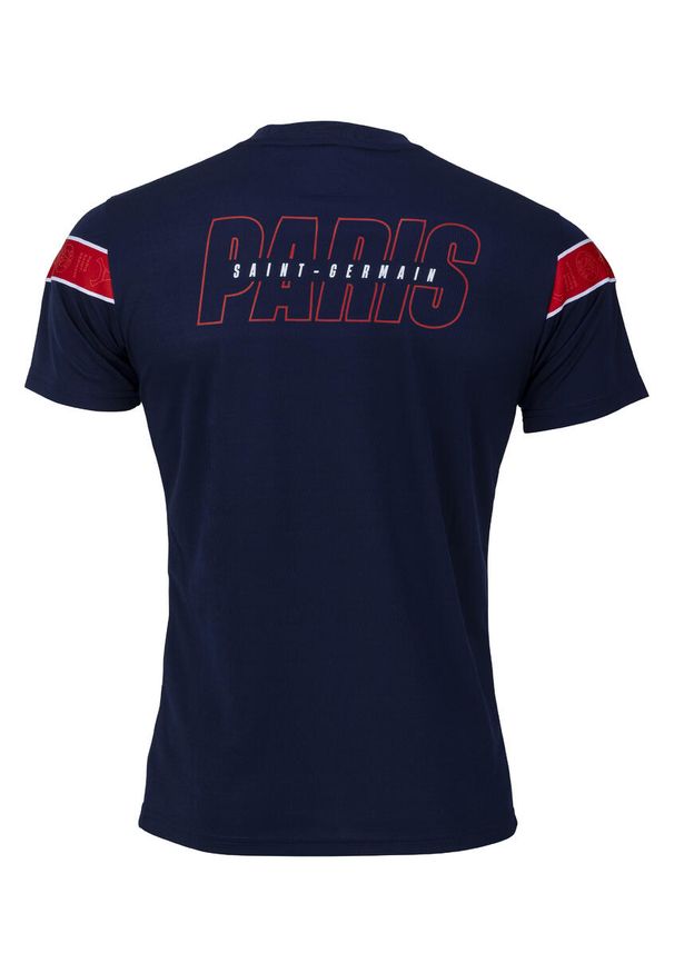 PARIS SAINT GERMAIN - Koszulka Piłkarska męska PSG. Kolor: czerwony, niebieski, wielokolorowy. Materiał: poliester. Sport: piłka nożna