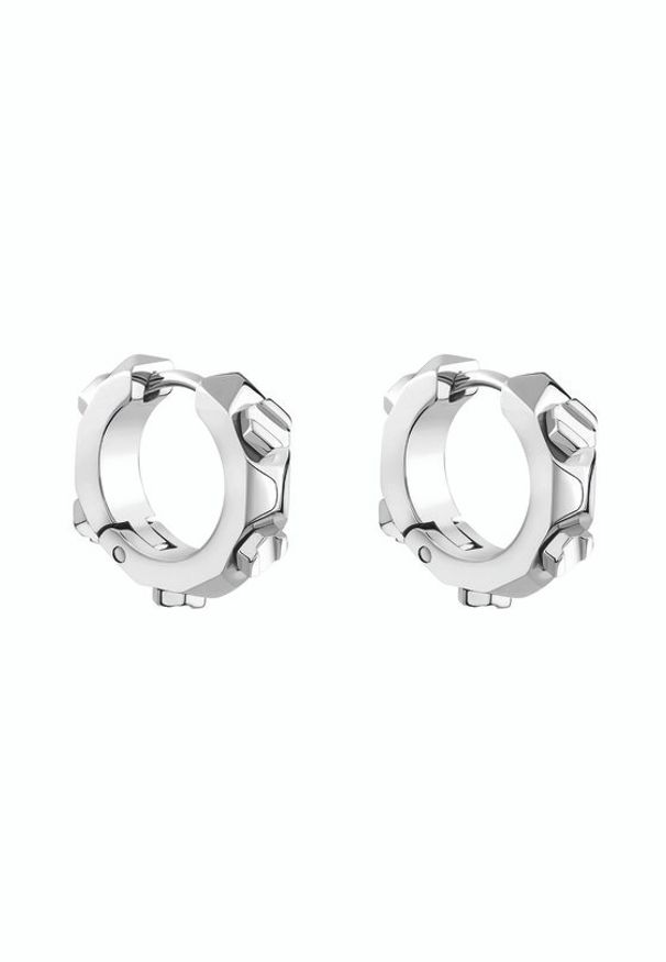 Philipp Plein - PHILIPP PLEIN Kolczyki The Plein Cuff PJ1EA21EU Srebrny. Materiał: metalowe. Kolor: srebrny