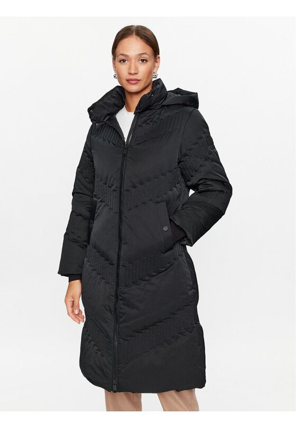 Guess Płaszcz zimowy W3BL42 WFSV2 Czarny Regular Fit. Kolor: czarny. Materiał: syntetyk. Sezon: zima