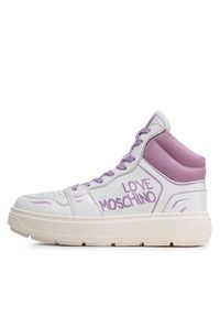 Love Moschino - LOVE MOSCHINO Sneakersy JA15264G1GIAA10C Biały. Kolor: biały. Materiał: skóra #6