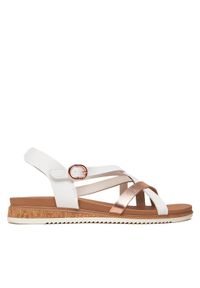 skechers - Skechers Sandały Desert Kiss Low-Peak Rank 114709/WHT Biały. Kolor: biały. Materiał: skóra #1