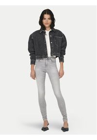 only - ONLY Kurtka jeansowa Emaline 15330000 Szary Loose Fit. Kolor: szary. Materiał: bawełna #2