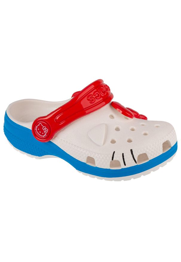 Buty do chodzenia niemowlęce Crocs 209469100. Kolor: biały, wielokolorowy, niebieski. Materiał: materiał, syntetyk