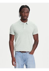 Mustang Polo Palco 1016505 Zielony Regular Fit. Typ kołnierza: polo. Kolor: zielony. Materiał: bawełna #1