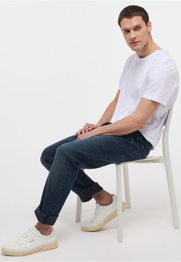 Mustang - MUSTANG Orlando Slim Męskie Spodnie Jeansowe Denim Blue 1013321 5000 983