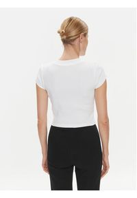 Calvin Klein Jeans T-Shirt J20J218337 Biały Slim Fit. Kolor: biały. Materiał: bawełna