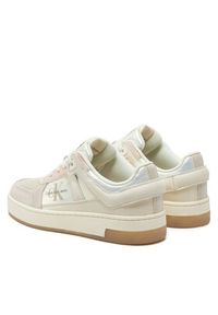 Calvin Klein Jeans Sneakersy Basket Cupsole Low Mix Ml Mtr YW0YW01490 Biały. Kolor: biały. Materiał: skóra