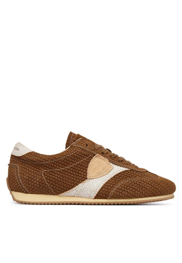 Philippe Model Sneakersy Planche A013633 PNLD DT10 Brązowy. Kolor: brązowy. Materiał: skóra, zamsz