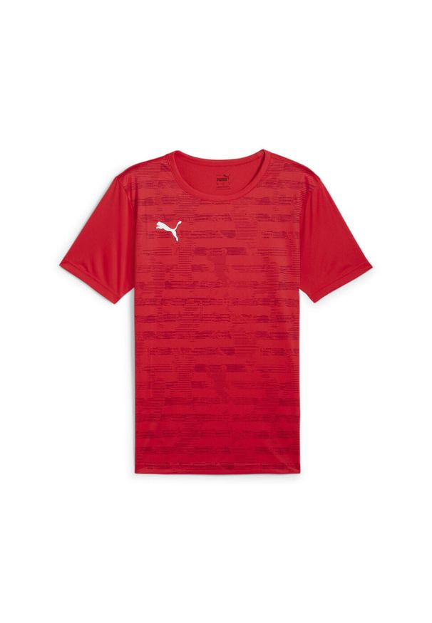 Puma - Męska koszulka z grafiką individualRISE PUMA Red. Kolor: czerwony
