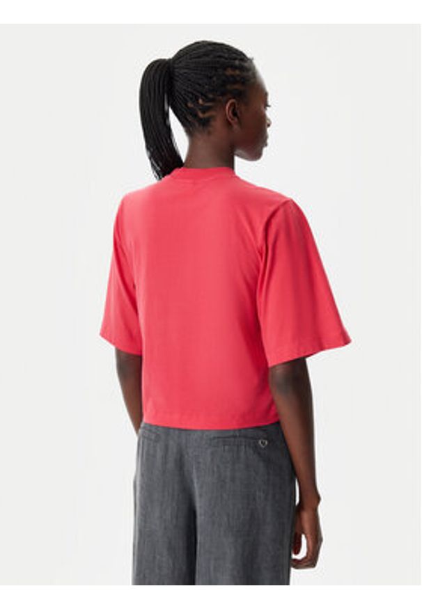 Pinko - PINKO T-Shirt 104604 A2F8 O57 Czerwony Regular Fit. Kolor: czerwony. Materiał: bawełna