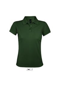SOL'S - Damska koszulka polo Sol's Prime. Typ kołnierza: polo. Kolor: zielony. Styl: elegancki #1