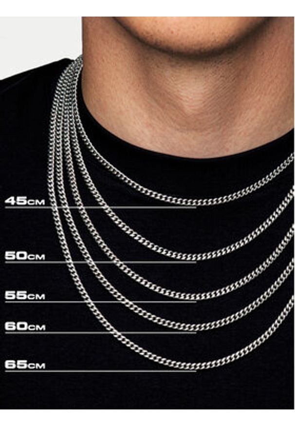 ICED STUFF Łańcuszek Miami Cuban Link Białe złoto. Materiał: metalowe. Kolor: biały, wielokolorowy, złoty