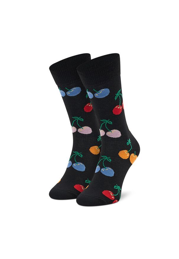 Happy-Socks - Skarpety wysokie unisex Happy Socks. Kolor: czarny