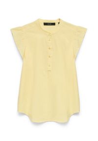 Vero Moda Bluzka Selma 10345667 Żółty jasny Regular Fit. Kolor: żółty. Materiał: bawełna #5