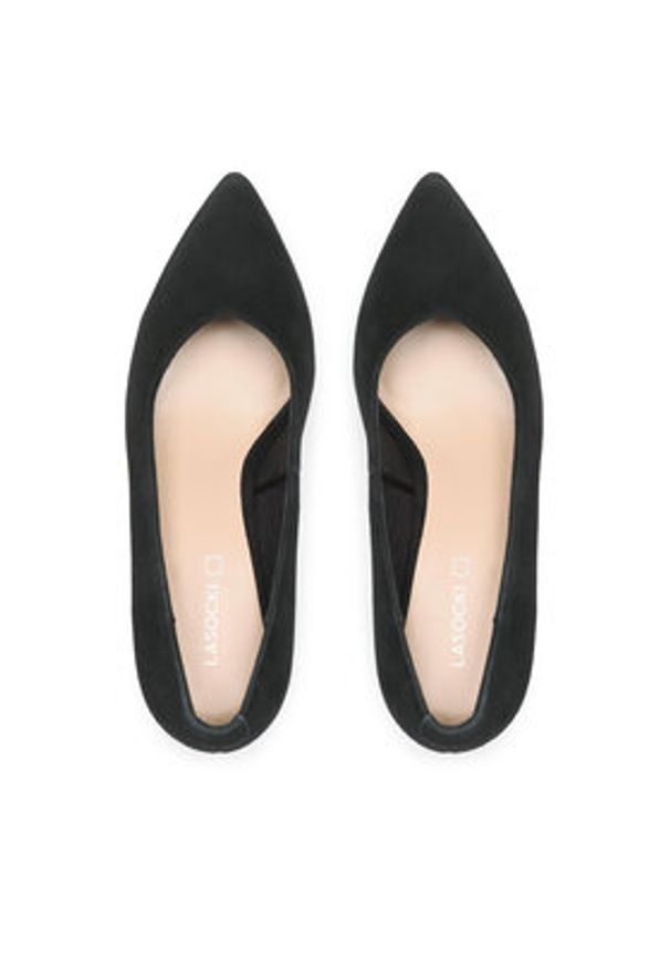 Lasocki Czółenka WYL3022-2Z Czarny. Kolor: czarny. Materiał: skóra, zamsz