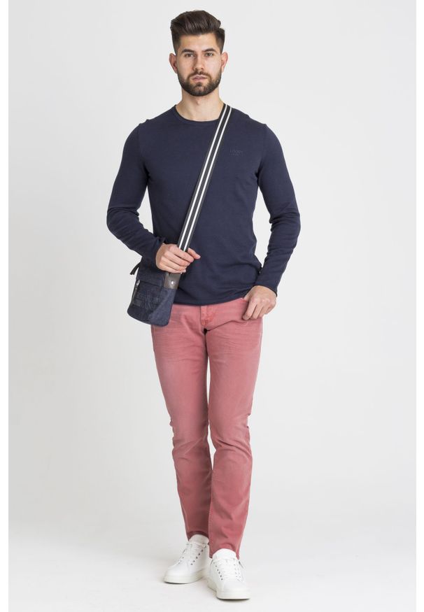JOOP! Jeans - SWETER HAVEN JOOP! JEANS. Materiał: bawełna. Wzór: haft