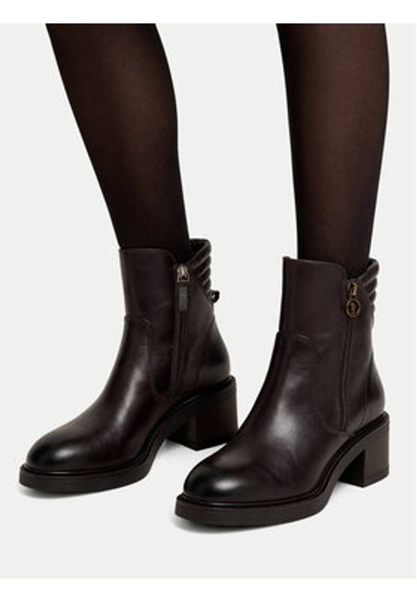 U.S. Polo Assn. Botki CEO-KATERI002W/EL1 Brązowy. Kolor: brązowy. Materiał: skóra