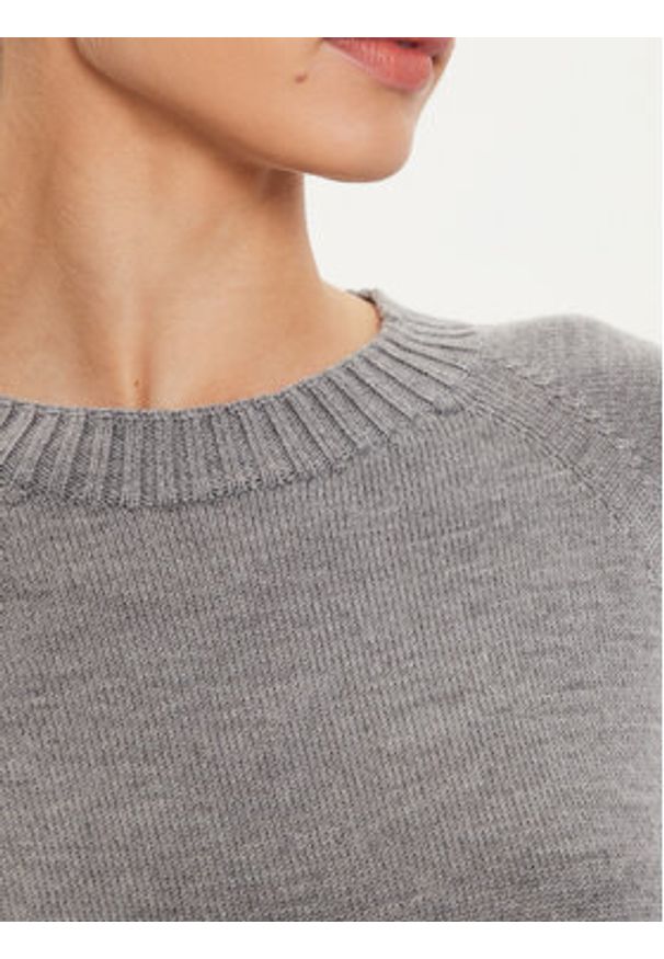 Max Mara Leisure Sweter Salvia 2426366158 Szary Relaxed Fit. Kolor: szary. Materiał: wełna